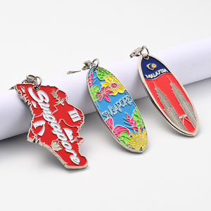Cá Nhân Hoá Tùy Chỉnh Logo Kẽm Hợp Kim Kim Loại Keyring 3D Trái Cây Phim Hoạt Hình Phim Hoạt Hình Dứa Men Keychain Cho Phụ Nữ Dễ Thương Thẻ Chìa Khóa - Product Image 6