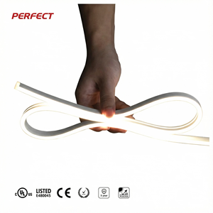 Flexible Copper LED <b>Neon</b> Strip IP67 PERFECT 2NC0612F Modern Side Bend 30mm Diameter 5m Cut DC24V 8W/M CRI>90 2700K-6000K High - Product Image 1