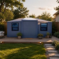 Maison conteneur extensible à installation rapide, ADU de jardin, 20ft 40ft, maisonnette préfabriquée pliable, CE ISO9001, fabricant OEM USA