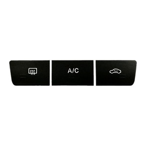 สติ๊กเกอร์ซ่อมปุ่มคอนโซลกลาง AC สำหรับ 2013-2017 Volkswagen Lavida Lavida Gran Turismo สีดำ PVC กาว - Product Image 5