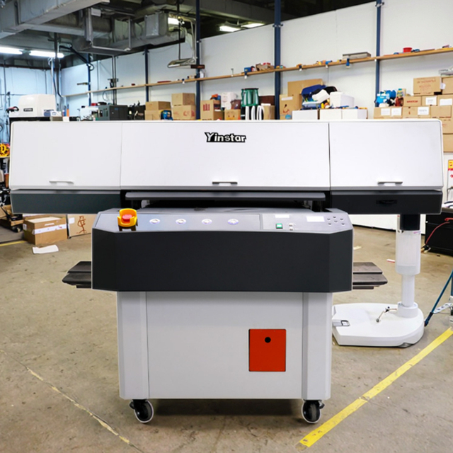 Yinstar 9060 UV Flatbed Printer Machine Visual Positioning 2/3 Vision Phone Case A1 Acrylic Inkjet Printing DTF Printer Plate