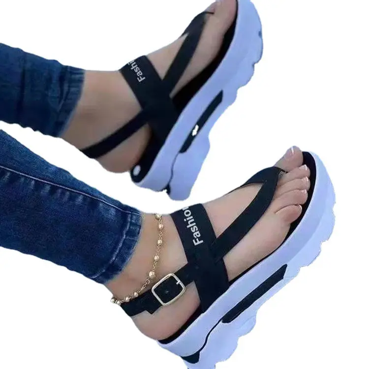 2022 Fashion Women Casual Sandals Female Girls Simple Style Open Toe Everyday Low Heels Sandals Shoes