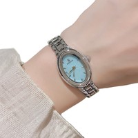 AIMANA 6608 Nouvelle Montre Femme à Cadran Œuf de Diamant, Quartz, Alliage, Haute Qualité, Luxe Léger, Élégante, Étanche, Design Multi-Brumes