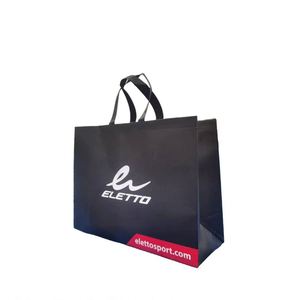 Custom Printed Logo Reusable Fabric Nonwoven Grocery Shopping Tote <b>Bags</b> Gold Gift <b>Bags</b> Customized Non Woven Shopping <b>Bags</b> - Product Image 1