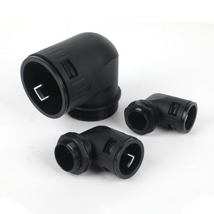 Connecteur Électrique Corrugué Étanche Type M Wtrees en Nylon Plastique, Adaptateur à Fixation Rapide à 90 Degrés pour Tuyau - Product Image 2