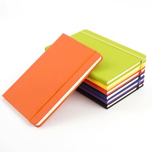 Carnet de notes A5 en cuir de haute qualité avec logo personnalisé, reliure cousue, couverture rigide, 100 feuilles, bloc-notes pour cadeau, papeterie de bureau - Product Image 2