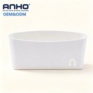 Panier de rangement en plastique ABS avec ventouses pour cuisine, salle de bain, salon - Étagère d'organisation multifonctionnelle durable - Product Image 6