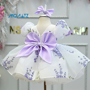 MQATZ Nuovo Arrivo ODM Abito da Principessa in Raso <span class=keywords><strong>per</strong></span> Bambine con Ricami <span class=keywords><strong>per</strong></span> Feste di Compleanno e Festività L3013XZ - Product Image 2