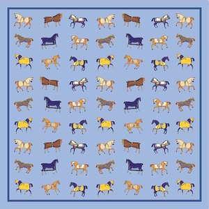 Vintage Equestrian Horse Motif <b>Scarf</b> 70*70cm Polyester Satin <b>Square</b> Neck <b>Scarves</b> for Women Casual & Formal Use - Product Image 3
