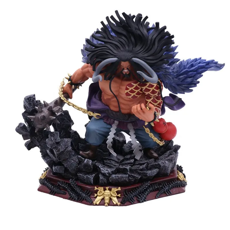 Personalizar Japón dibujos animados PVC una pieza 19CM Kaido modelo juguete estatua Anime figura de acción para regalos de promoción