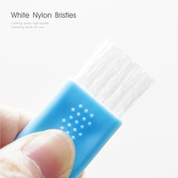 Mini brosse de nettoyage pour rasoirs et petits espaces, nettoyage de téléphones portables, poils PBT, nylon bleu, outil pour clavier 50mm, moins de 1 $