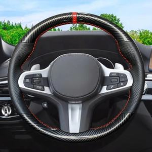 إكسسوارات سيارات BMW <span class=keywords><strong>M</strong></span> Sport غطاء عجلة قيادة من الجلد المدبوغ الأسود لطرازات G30 G31 G32 G20 G21 G14 G15 G16 - Product Image 3