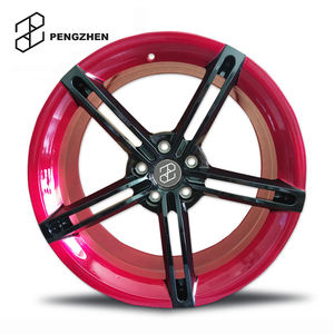 Llantas de coche de aleación forjada Pengzhen de alto rendimiento personalizadas negro rojo azul <span class=keywords><strong>blanco</strong></span> rosa 18 19 20 21 pulgadas 5x130 para <span class=keywords><strong>Porsche</strong></span> Taycan - Product Image 3