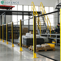 Barrière de sécurité pour robot industriel, clôture modulaire en maille métallique, barrière d'isolation d'atelier, clôture de sécurité périmétrique pour robot