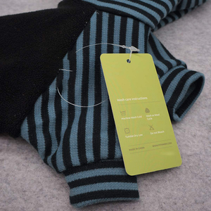 Wool hooded sweatshirt for dog, polyester jersey striped wool <strong>mongola</strong>, dog clothes, autumn and winter - Product Image 3