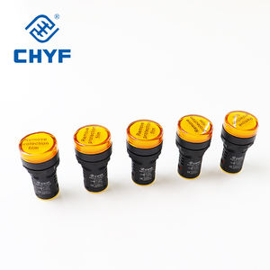 AC/DC 12 В/24 В/110 В/220 В/380 В водонепроницаемый световой индикатор сигнальной лампы 22 мм Ad16-22ds красный зеленый желтый синий белый Светодиодные лампы пластик - Product Image 3