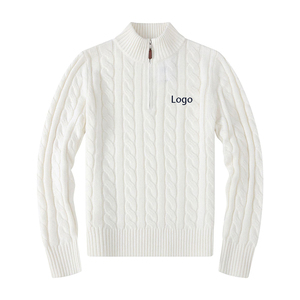 Pulls MUTIAN RL Horse avec logo personnalisé pour hommes et femmes, col montant, demi-zip, <span class=keywords><strong>pull</strong></span> décontracté Paul, tricot, haut décontracté # RL-023 - Product Image 2