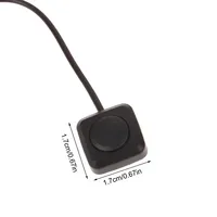 1 pièce Interrupteur à bouton-poussoir momentané marche/arrêt en plastique noir 12V 24V pour alarme de voiture, lampe de poche DIY, mini interrupteur à bouton-poussoir à montage en surface