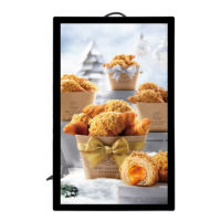 27 pouces extérieur intérieur location armoire led écran d'affichage sac à dos Lcd écran publicitaire avec batterie