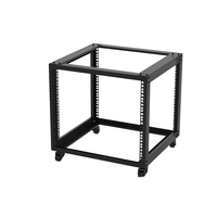 Rack de serveur 12U avec porte pivotante-Rack mural 12U pour équipement informatique de 19 pouces Support mural réseau à cadre ouvert