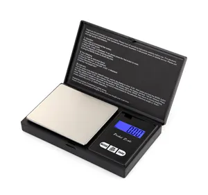 Fashionable 100g 200g 500g 1kg Weighing Range 0.01g 0.1g LCD Digital Jewelry Gold Gram Balance Weight 1000g Pocket Scale