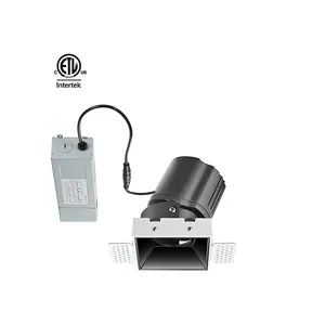 Daytonled Moins Rond Carré UGR<13 Encastré Sans Cadre boîtier en aluminium downlight downlight anti éblouissement