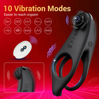 Kabelloser Ferngesteuerter Paar-Vibrationsring Ejakulationsverzögerung Penisring für Männer und Frauen, Vibrations-Kegelball Erwachsenen-Sexspielzeug