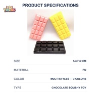 Jouet Squishy en Mousse PU en Forme de Barre de Chocolat Personnalisée, à Remontée Lente, Anti-Stress, Fidget, Simulation Alimentaire, Bonbon Kawaii, Cadeau YIMENG