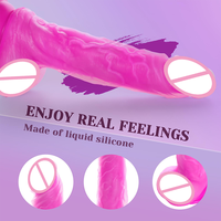 Gode vibrant pour pénis souple télécommandé Stimulation du point G Vibromasseur en silicone chauffant pour femmes et hommes
