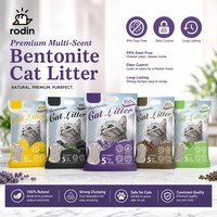 Litière pour chat en bentonite en vrac, sacs de 5 kg, 10 kg, 20 kg, forte absorption, qualité supérieure, sable d'argile naturel, OEM disponible