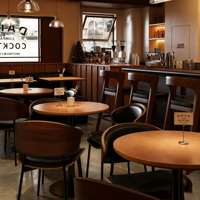 Vintage Massivholz-Tischplatte mit Metallbeinen Esszimmer-Set Perfekt für Esstische, Bars, Cafés, Restaurants und Hotels