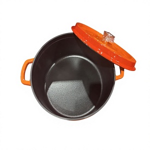 Marmite en fonte émaillée épaissie, antiadhésive et résistante à la rouille, pour cuisinières à induction et à gaz, usage domestique, cuisson à l'induction et mijotage - Vente en gros usine - Product Image 2