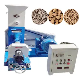 fish feed pellet machine gerathor grinding machine extruder feed grain flooring fish feed machine