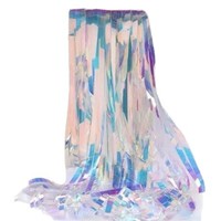 Rideaux Métalliques Laser en Gros Nicro Foil pour Décoration Murale de Mariage, Anniversaire et Noël
