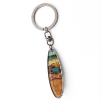Ouvre-bouteille magnétique en feuille de plage porte-clés planche de surf ouvre-bouteille Support porte-clés Logo personnalisé gouttes ouvre-planche de surf