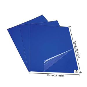 Tapis collants jetables du bleu 24*36 de la porte 0.03mm de plancher de pièce propre dans industriel - Product Image 5