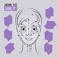 Masseur facial Gua Sha et rouleau de jade pour le cou avec cristal de poudre naturelle et support en alliage de zinc