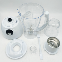 Penjualan terlaris 2 in 1 stoples plastik elektrik Blender Mixer sayur dan Juicer buah prosesor makanan empat pisau
