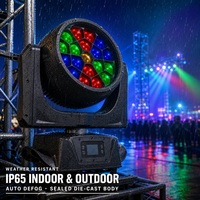 Lampu Panggung LED Moving Head IP65 Tahan Air Bee Eye 19x40W RGBW 4in1 Zoom CTO Kontrol Pixel RDM untuk Festival Luar Ruangan