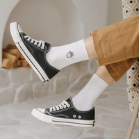 Chaussettes courtes respirantes personnalisées pour femme avec logo sur mesure, collection été 2024, avec design de bordure/corps pour usage quotidien
