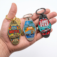 Vente en gros de porte-clés personnalisés de haute qualité avec logo imprimé, en alliage de zinc, style vintage, promotionnels, pour hôtel, motel