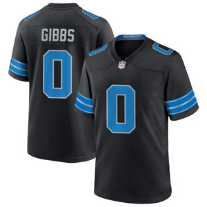 2026 Detroit Jersey Custom American Football Shirts Gestikte Geborduurde Jeugd Uniformen Sportkleding met Logo's Zwart - Product Image 2