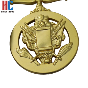 Médaille d'honneur américaine personnalisée en métal émaillé, fabriquée en usine depuis 20 ans, avec ruban et insigne - Product Image 2