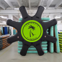 Tapis gonflable d'air de quai flottant d'île de plate-forme de yoga de SUP