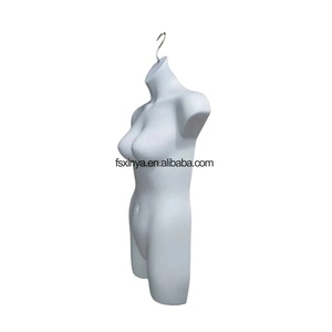 Maniquí colgante de plástico de tamaño grande, maniquí de medio cuerpo (987-blanco) - Product Image 4