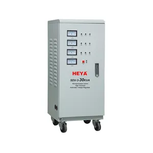 SDV 30kVA ตัวควบคุมเซอร์โวสามเฟสความแม่นยำสูงตัวควบคุมแรงดันไฟฟ้าอัตโนมัติ/โคลง AVR พร้อมใบรับรอง CE สำหรับใช้งานกับ sVC