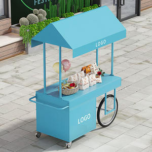 Chariot de Vente Ambulant Mobile de Célébrité Internet, Chariot Utilitaire pour Vente de Rue, Hôtel, Exposition, Centre Commercial, Chariot à Fleurs, Magasin Spécialisé - Product Image 3