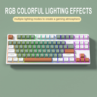 Clavier mécanique de jeu personnalisé avec touches PBT, type-C filaire, RGB, étanche, nouveau déclencheur rapide, 87 touches TKL, magnétique, e-sport