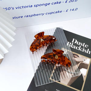 Classic Half Moon Fashion Hair Accessories Acetate Korean Hair Clips Personalized Wholesale Unisex Hair Claws Customized Color - Product Image 6