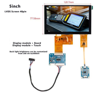 Module d'affichage LCD TFT à écran tactile IPS avec interface RVB SPI MIPI EDP LVDS personnalisé de 3,5 4,3 5 7 8 9 10,1 11,6 12 14 15,6 pouces